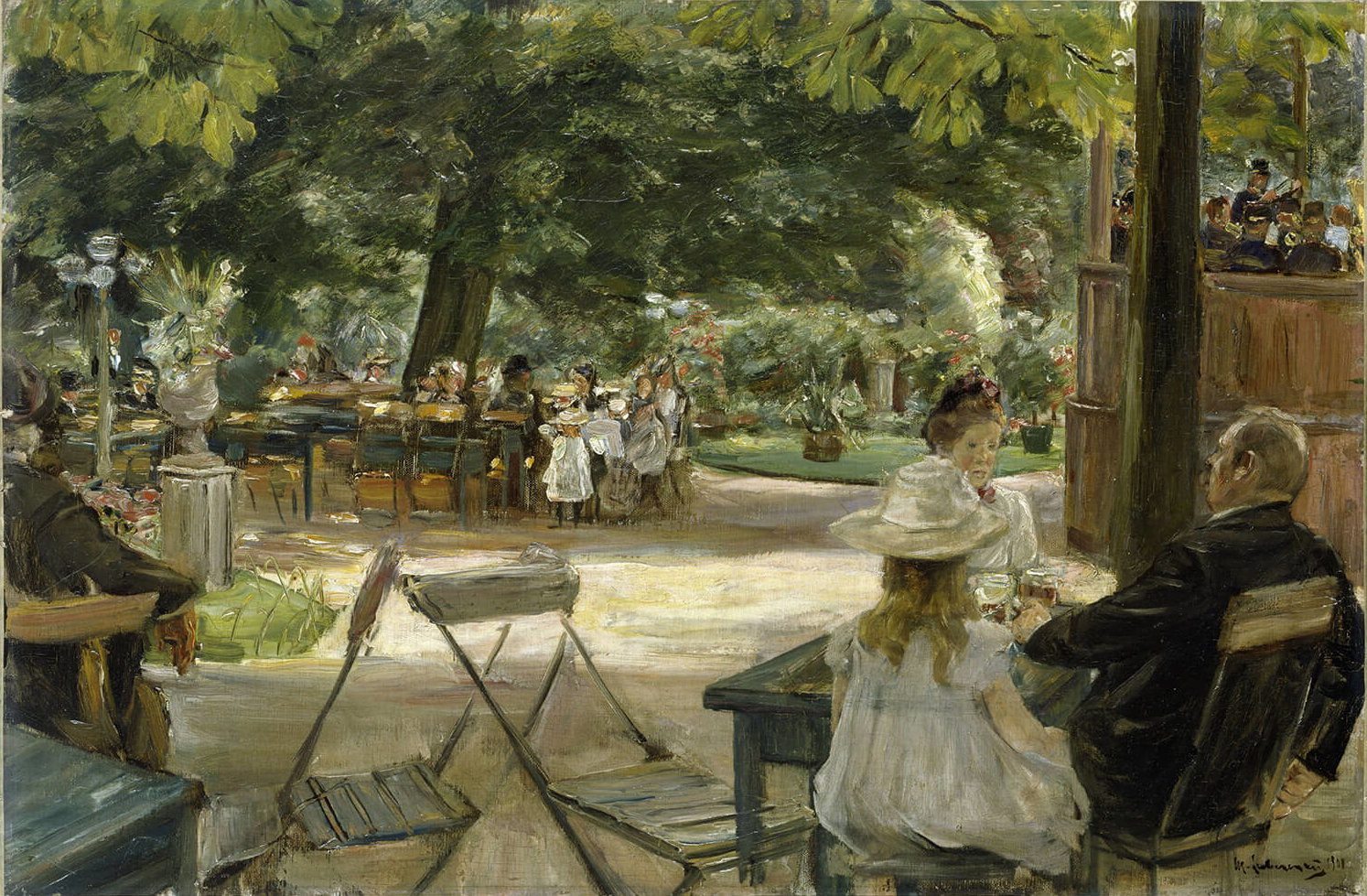 Max Liebermann, In den Zelten, 1900, Öl auf Leinwand, bpk, Hamburger Kunsthalle 