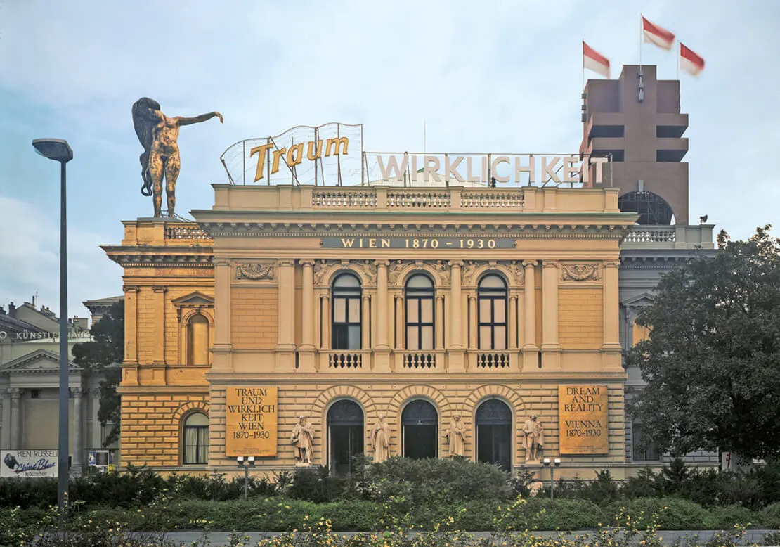 Die monumentale Ausstellung „Traum und Wirklichkeit“ des Historischen Museums der Stadt Wien (heute: Wien Museum) fand 1985 im Künstlerhaus statt, Foto: Wien Museum