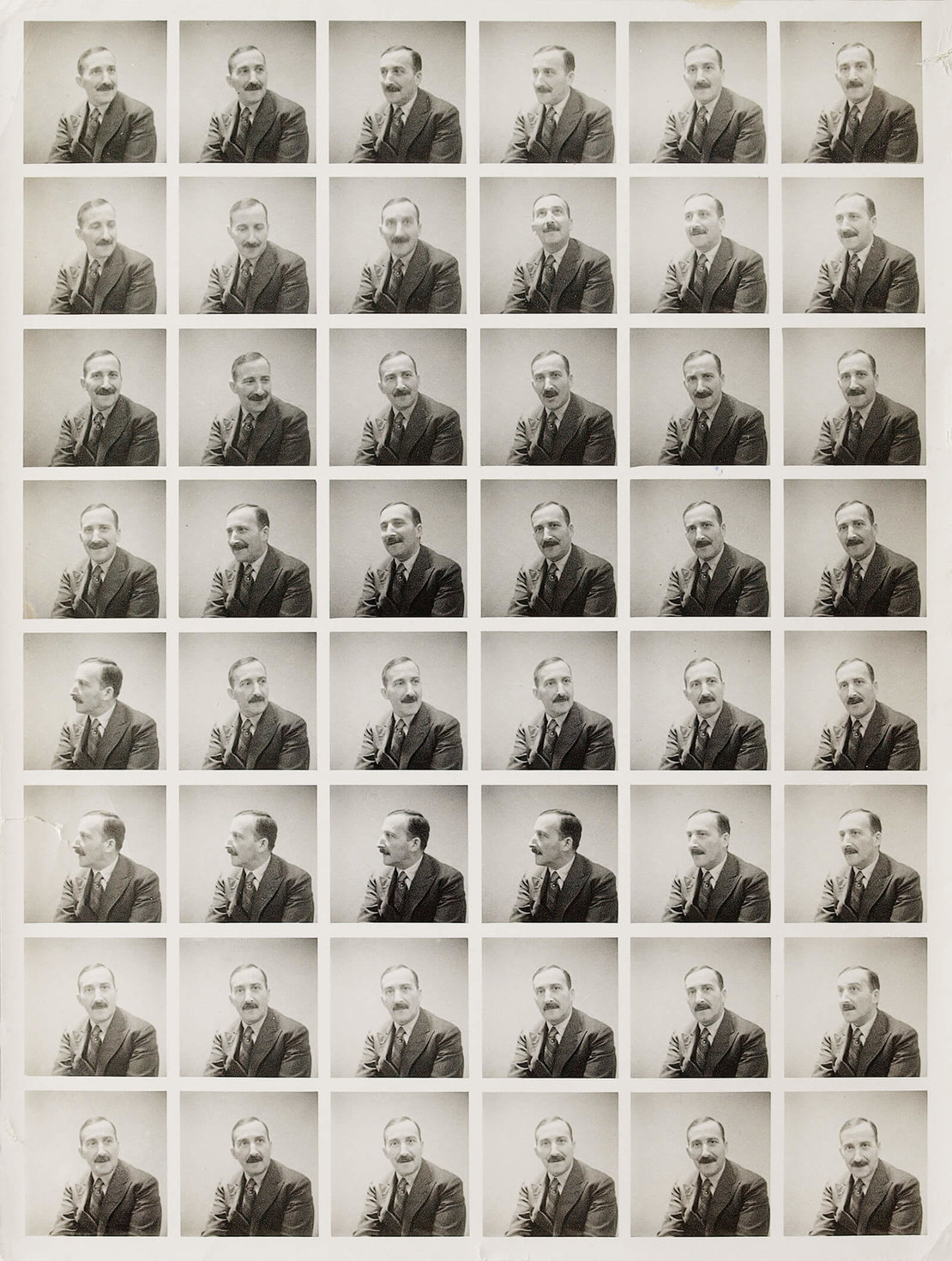 Passfotos von Stefan Zweig, London 1940, © Stefan Zweig Zentrum Salzburg 