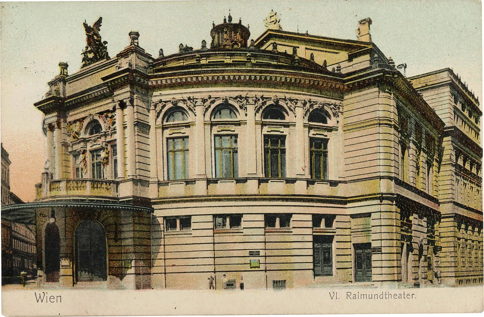 Raimundtheater, Ansichtskarte, 1910, Wien Museum, Inv.-Nr. 230517    