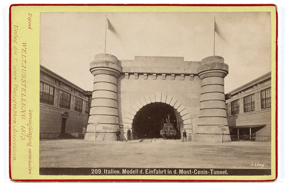 „Mont-Cenis-Tunnel“, Foto: Josef Löwy/Wiener Photographen Association, Wien Museum