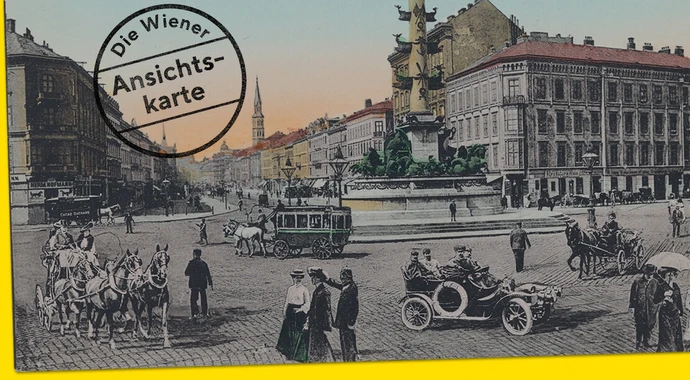 Praterstern mit Montagen im Vordergrund, Verlag P. Ledermann, 1915