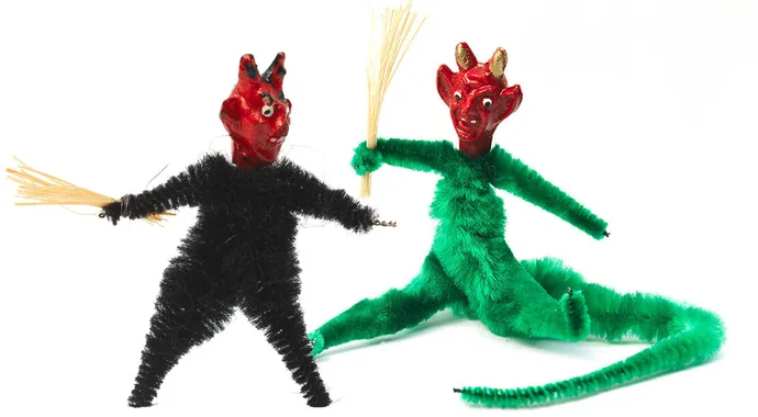 Krampusfiguren aus Chenilledraht, 20. Jh., Wien Museum