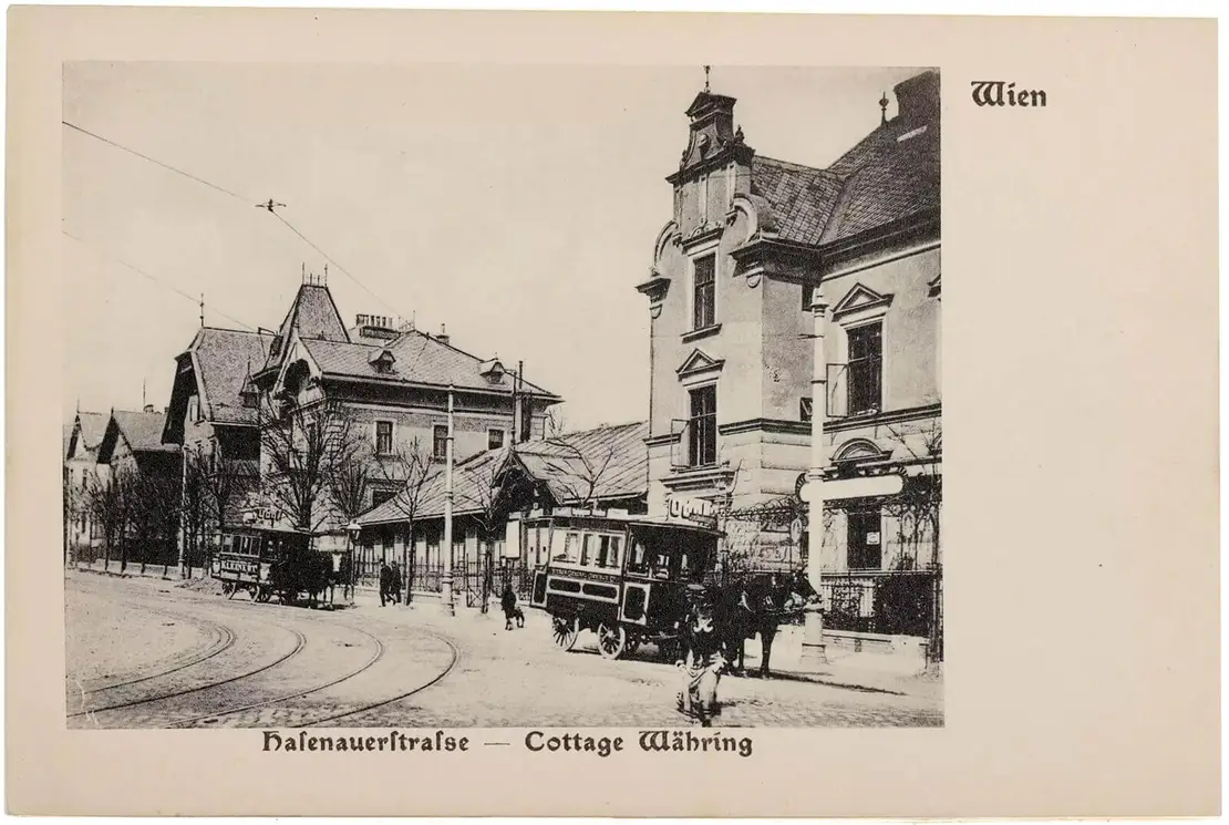Verkehrsader Hasenauerstraße, Ansichtskarte, vor 1905, Wien Museum   