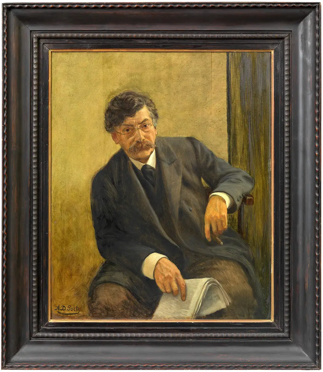 Seine Reportagen über die „Ziegelböhm“ am Wienerberg rüttelten die junge Elisabeth Marie auf: Viktor Adler, 1917, gemalt von Alexander Demetrius Goltz, Wien Museum  