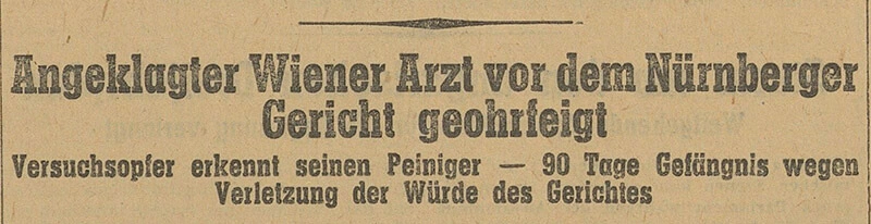 Die „Weltpresse“ vom 28. Juni 1947, ANNO/ÖNB  