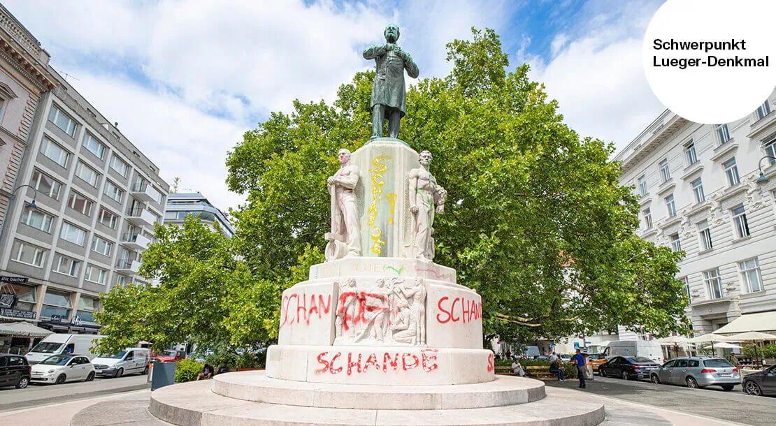 Karl Lueger-Denkmal am Dr.-Karl-Lueger-Platz, 1010 Wien, Foto: Tobias Steinmaurer / picturedesk.com