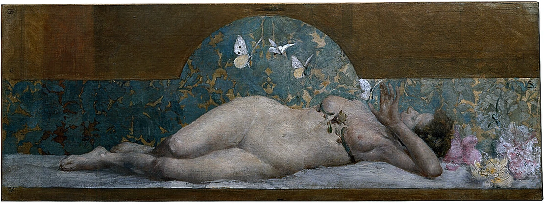 Ferdinand Schmutzer: Liebe – Vorlage zu Allegorien, Neue Folge, um 1895, Wien Museum