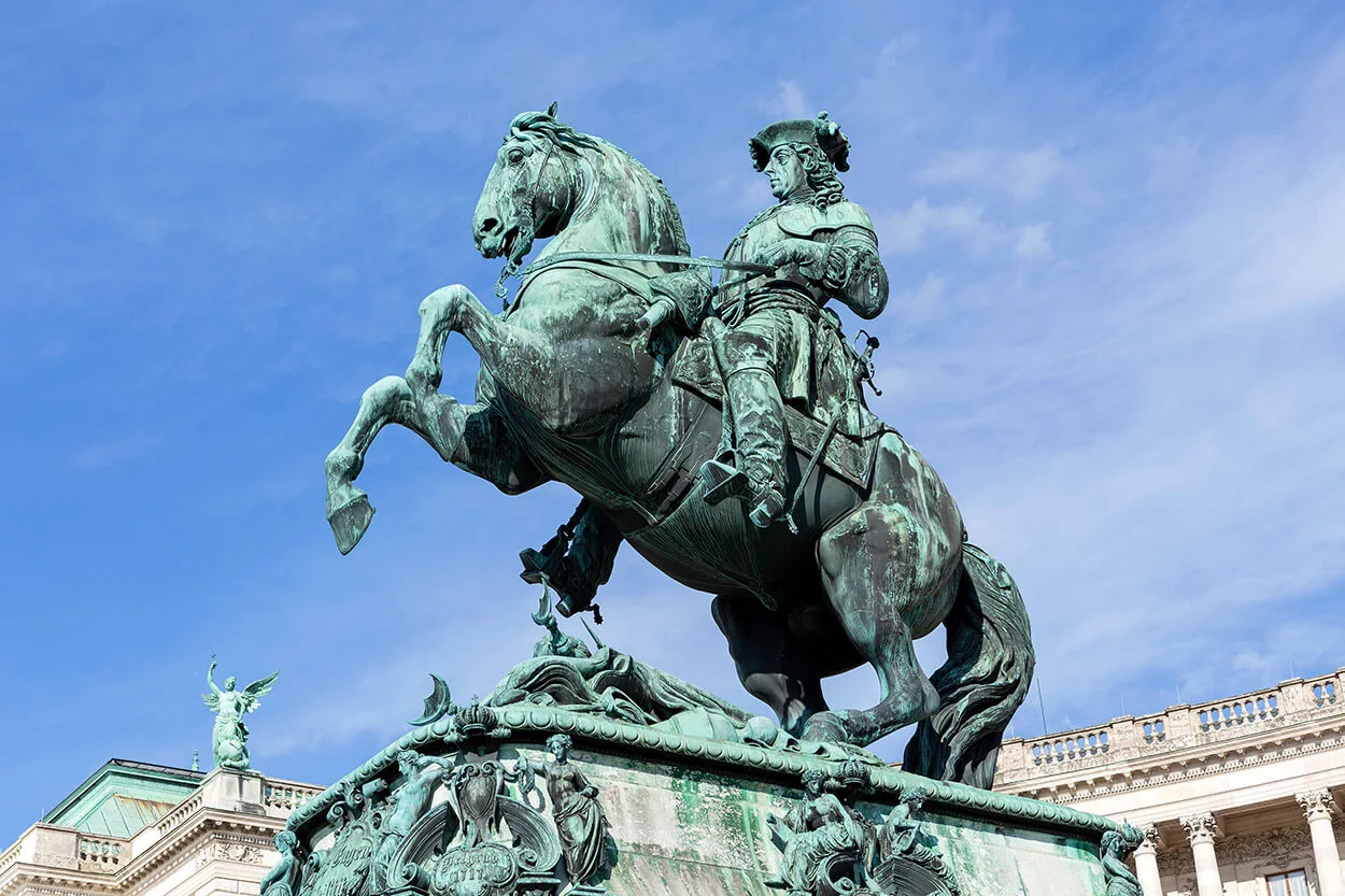 Reiterstandbild von Prinz Eugen am Heldenplatz, Foto: Ernst Weingartner / Weingartner-Foto / picturedesk.com  