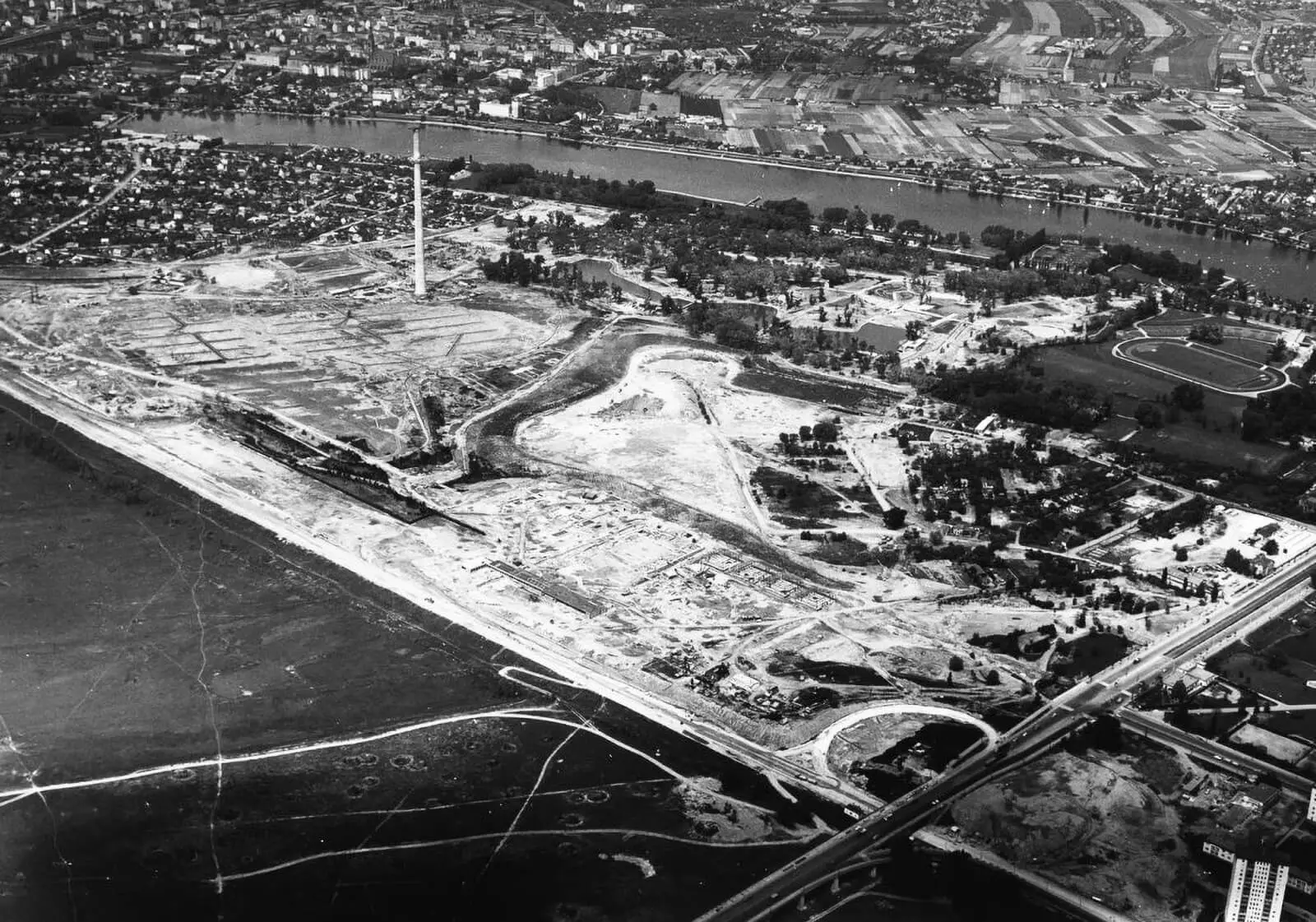 Baustelle der WIG 64, 1963, Österreichisches Gartenbaumuseum