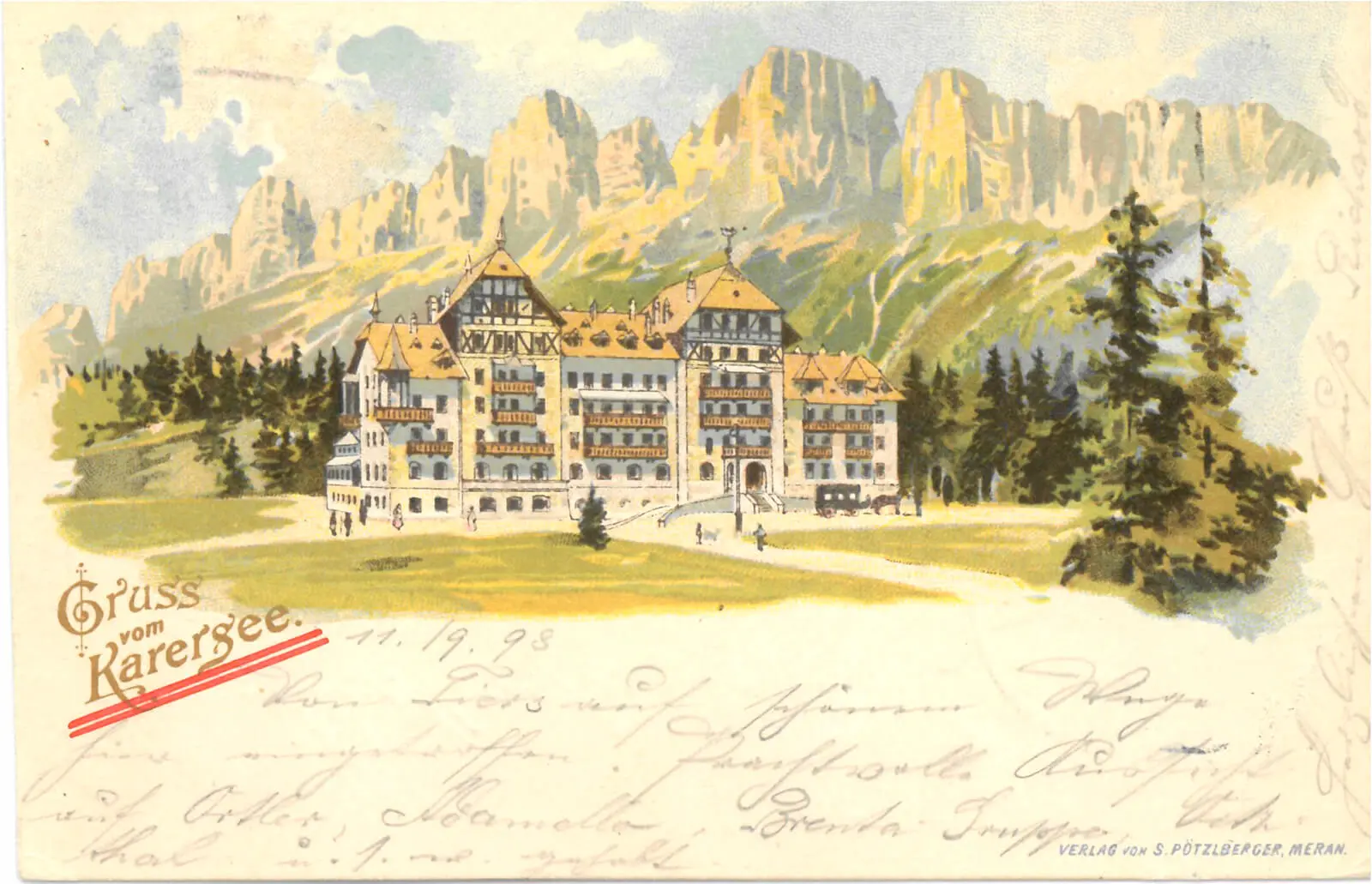 Das ursprüngliche Karersee Hotel  