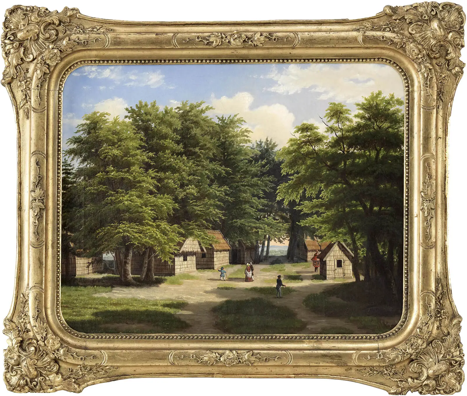 Das „Holländerdörfl“ am Hameau in Neuwaldegg, um 1830, (Künstler:in unbekannt), Wien Museum  