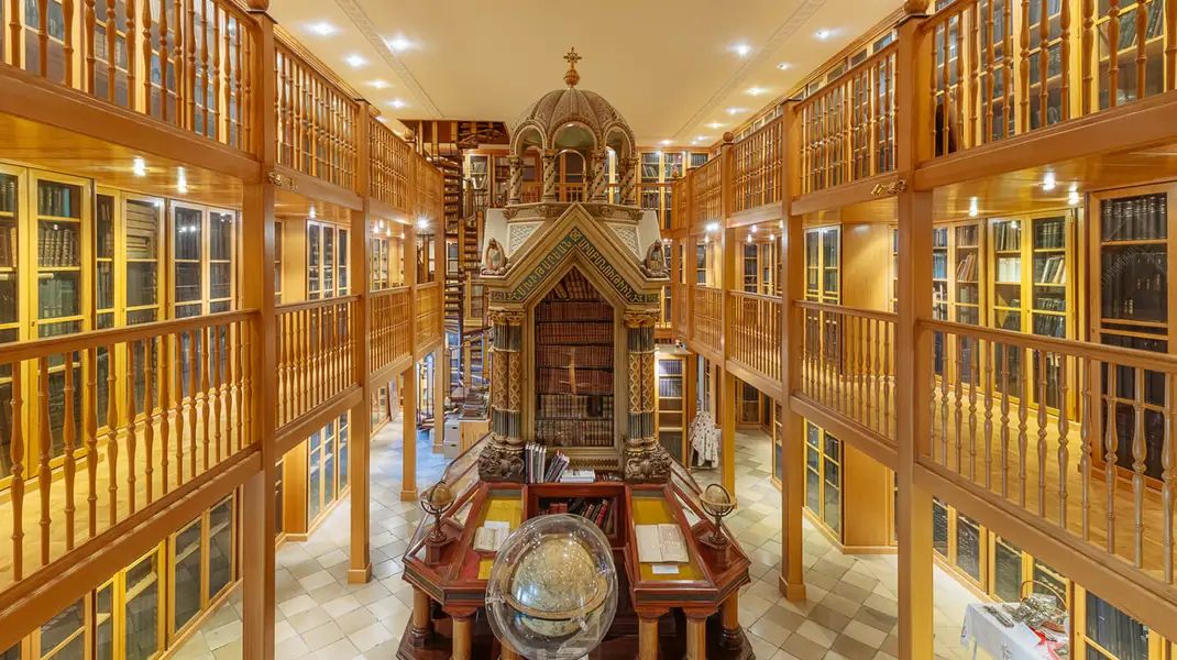 Bibliothek der Wiener Mechitaristen Kongregation, 2025, Foto: Klaus Pichler, Wien Museum