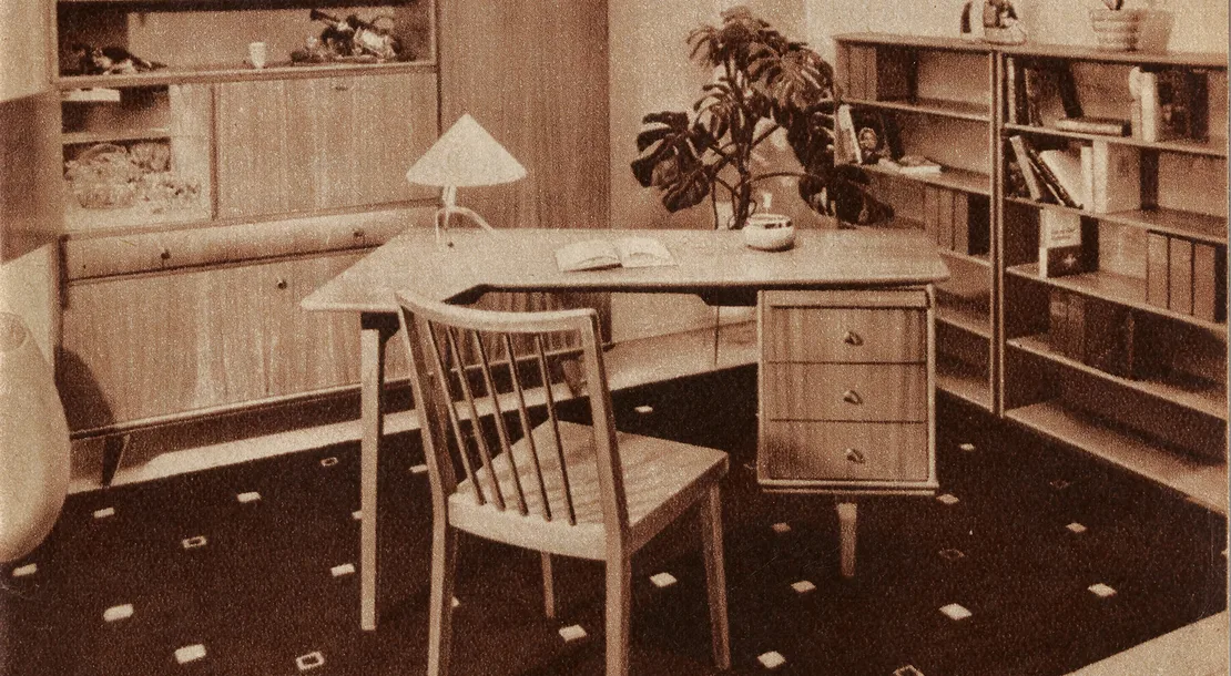 Coverfoto (Ausschnitt) aus der Broschüre „Soziale Wohnkultur“, 1957, Wien Museum, Inv.-Nr. 208318  