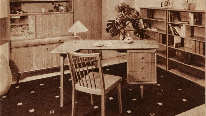 Coverfoto (Ausschnitt) aus der Broschüre „Soziale Wohnkultur“, 1957, Wien Museum, Inv.-Nr. 208318