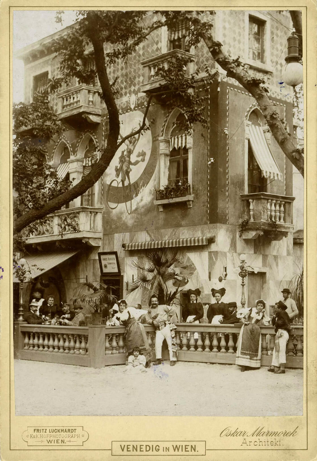 Ansicht aus „Venedig in Wien“, 1895. Photographie von Fritz Luckhardt. Wien Museum 