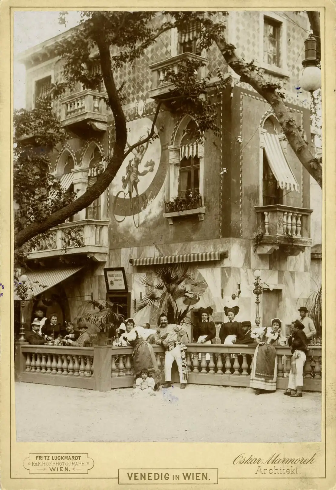 Ansicht aus „Venedig in Wien“, 1895. Photographie von Fritz Luckhardt. Wien Museum