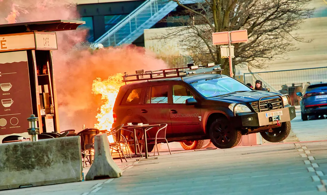 Actionszenen auf der Donauplatte, Foto: Starpix / picturedesk.com
