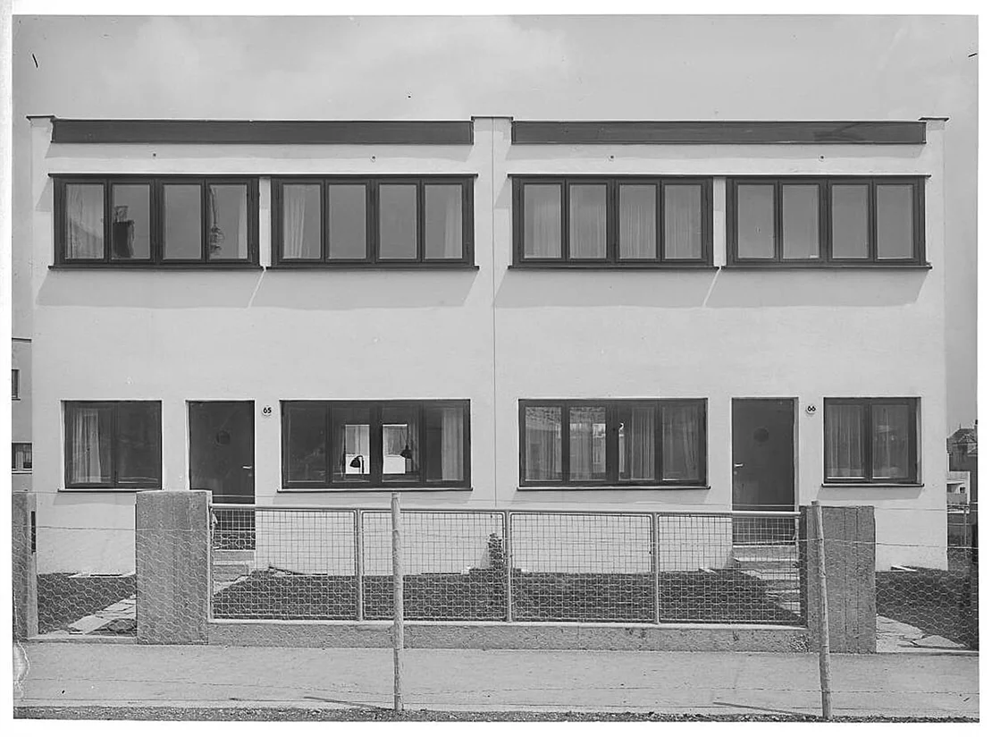 Martin Gerlach jun.: Werkbundsiedlung, Haus 65 und 66 (13., Jagdschloßg. 76/78), 1932, Wien Museum