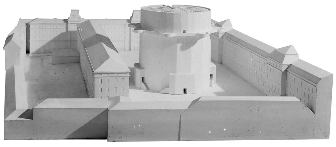 Modell des Flakturms in der Stiftkaserne, Foto: Martin Gerlach jun, um 1942/43, Wien Museum 