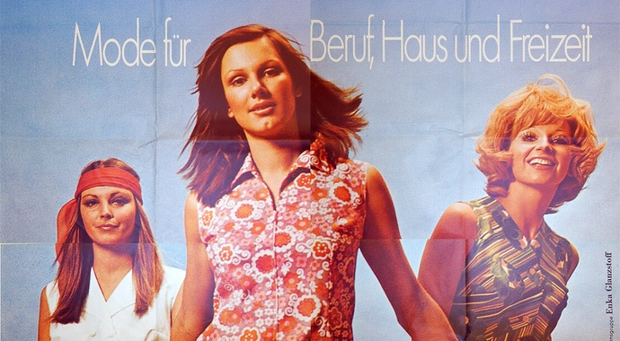 Solida - Mode für Beruf, Haus und Freizeit, Plakat (4 Teile), 1972, © Plakatsammlung Wienbibliothek