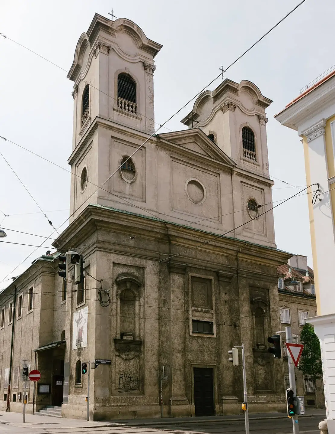 Einst römisch-katholisch, heute serbisch-orthodox: Die Neulerchenfelder Kirche, Foto: Elodie Grethen  