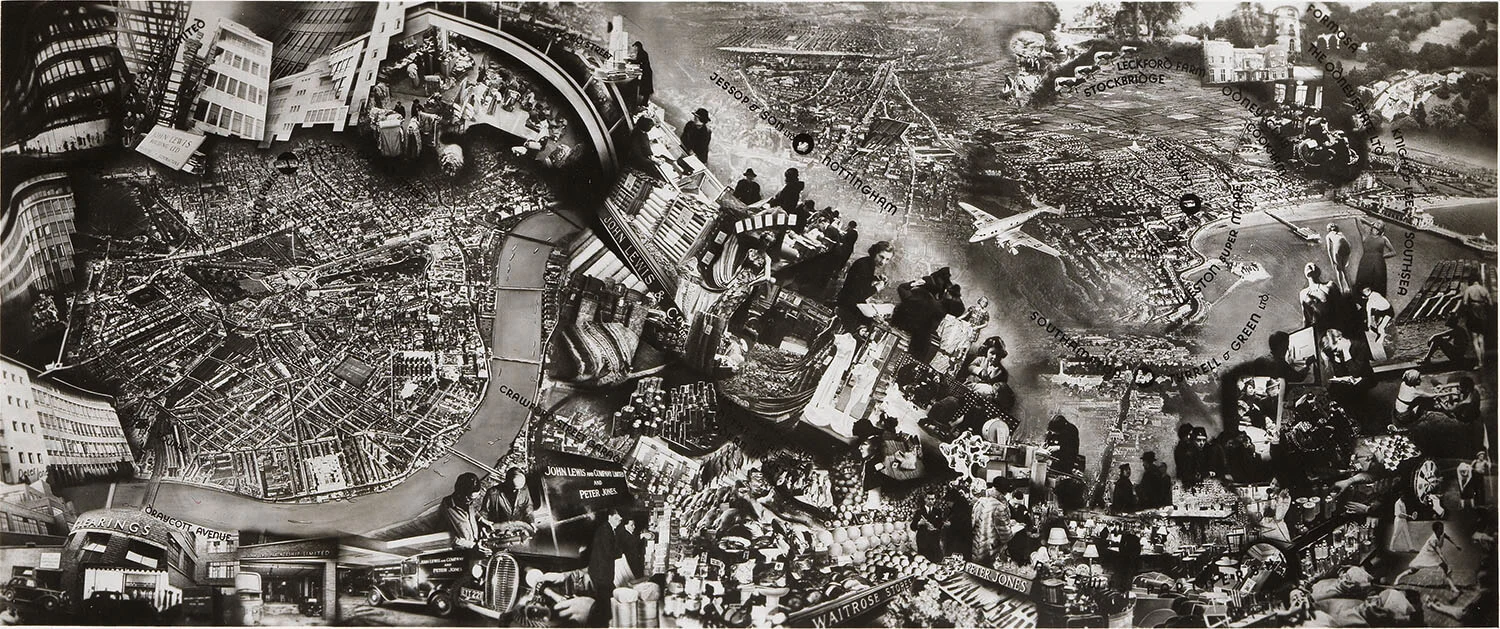Robert Haas: Fotomontage für John Lewis & Co. Ltd., 1938/39, Wien Museum  