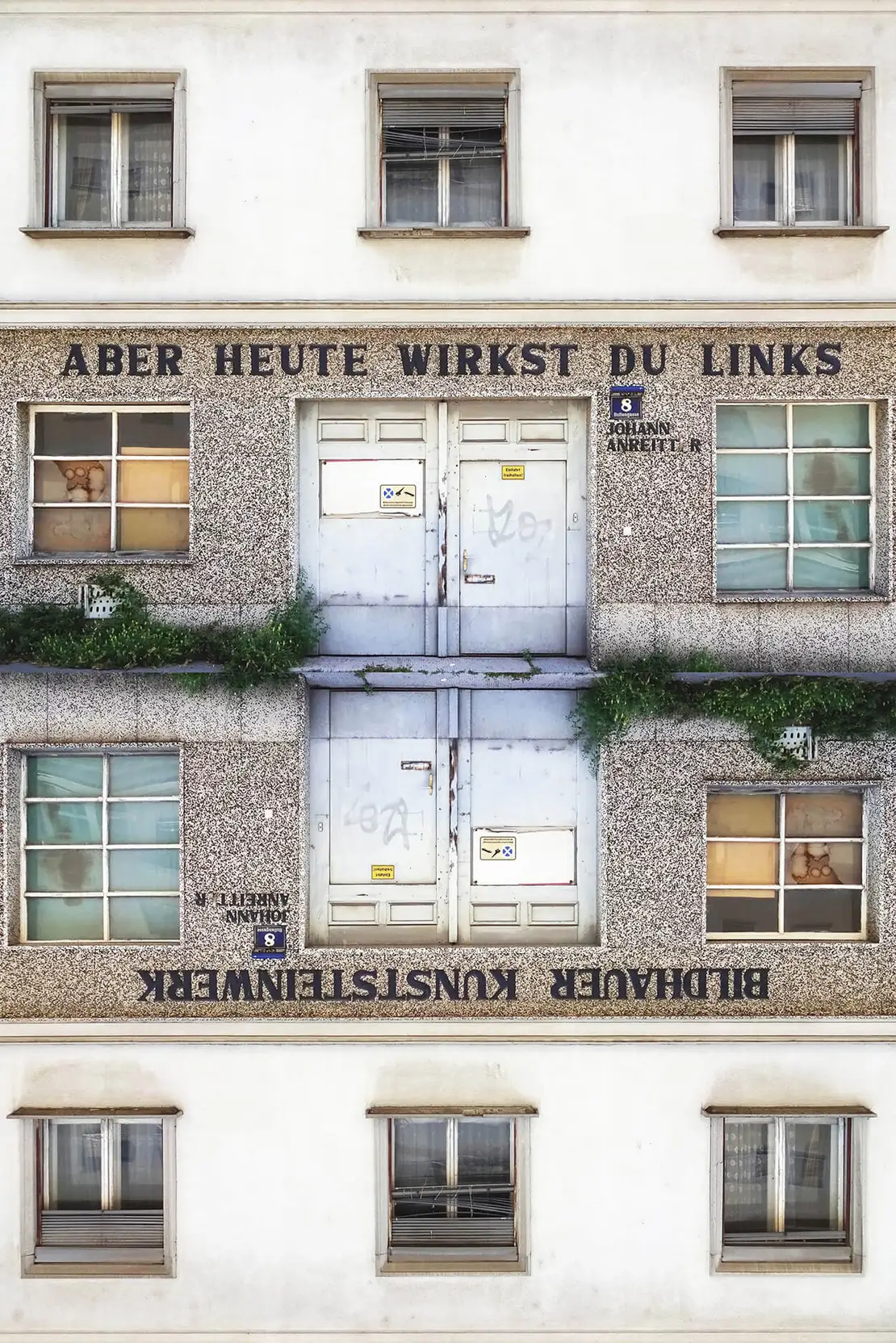 Leerstandsanagramm, ehemals in der Huttengasse 8, Natalie Deewan
