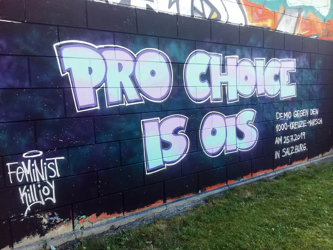 Feminist Killjoy: Pro Choice is ois, Wien, 2019, Foto: Feminist Killjoy
