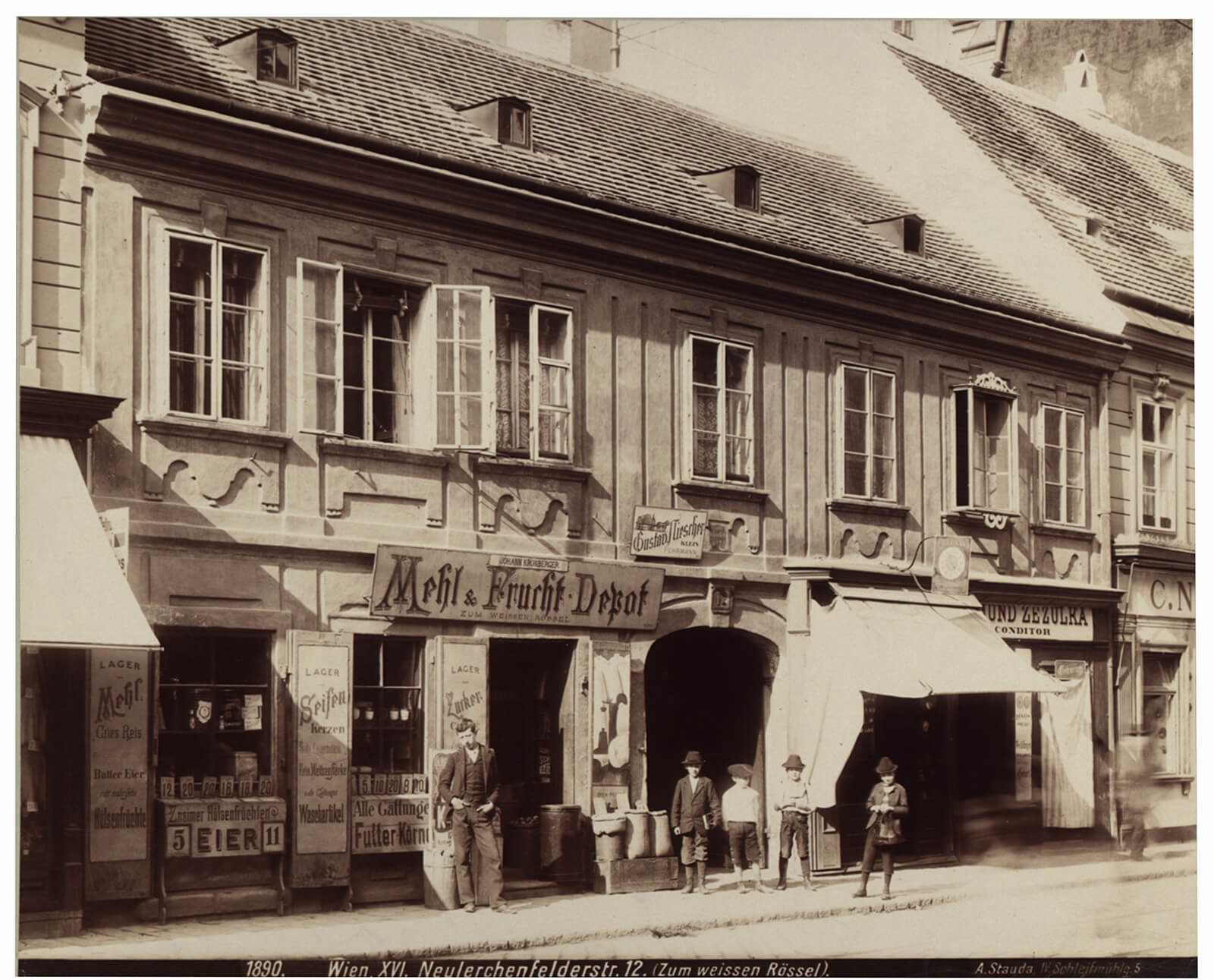 August Stauda: Neulerchenfelder Straße 12, um 1904, Wien Museum 