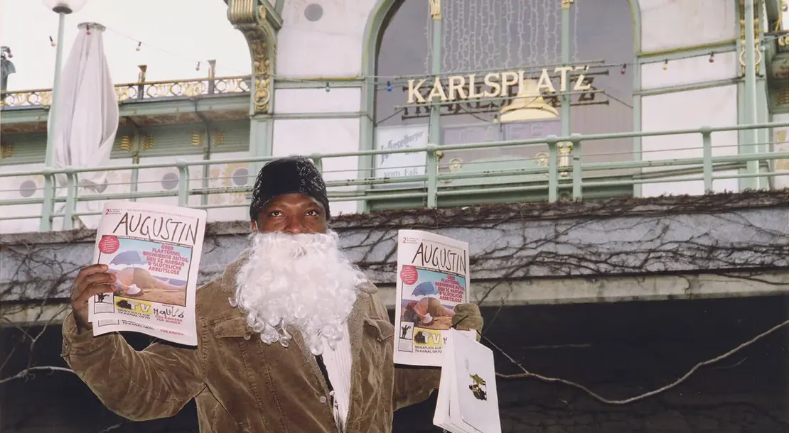 Augustin-Verkäufer Jones, Foto: Didi Sattmann, 2005