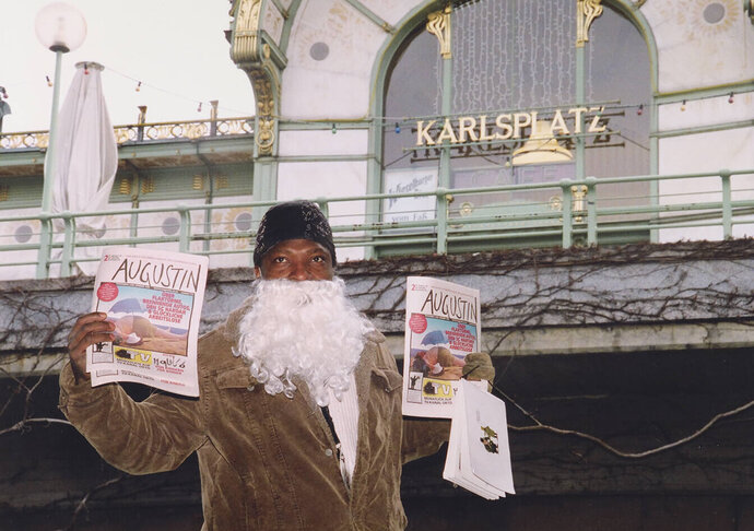 Augustin-Verkäufer Jones, Foto: Didi Sattmann, 2005