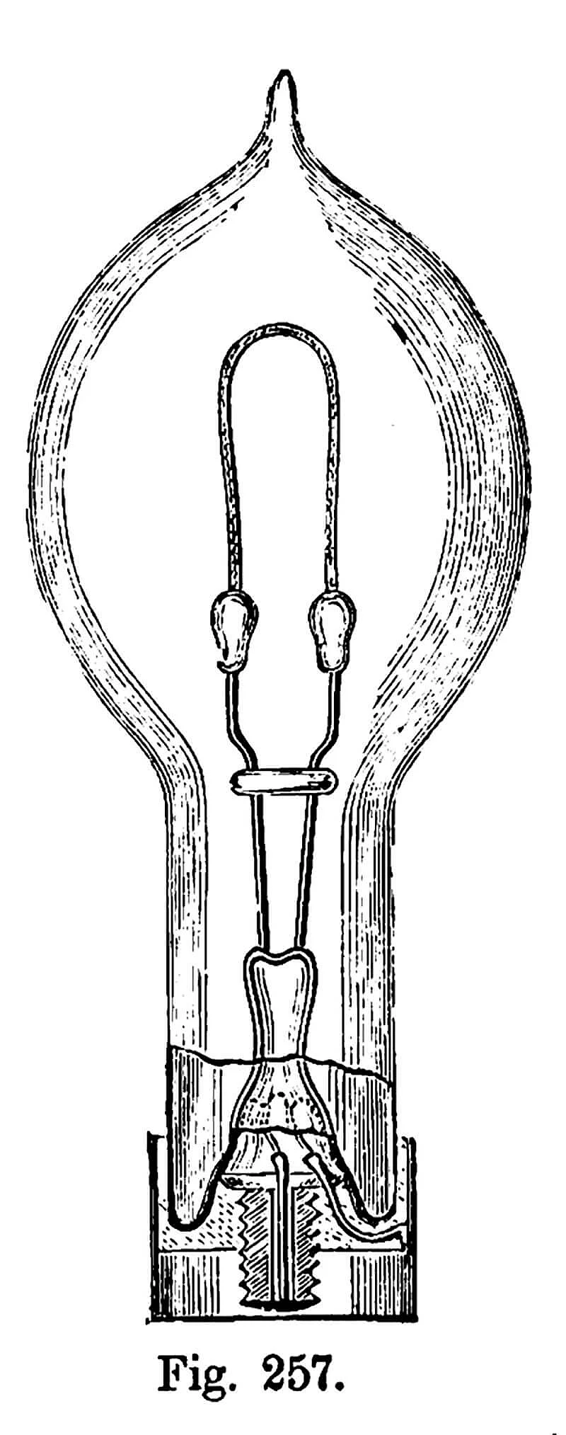 Boston- oder Bernsteinlampe (Vertreter: Egger, Kremenezky & Co), Abbildung aus: Franz Klein: Bericht über die Internationale Elektrische Ausstellung 1883, hg. vom Niederösterreichischen Gewerbe-Verein  
