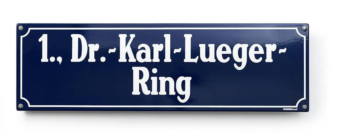 Straßenschild, 2000er Jahre, Wien Museum