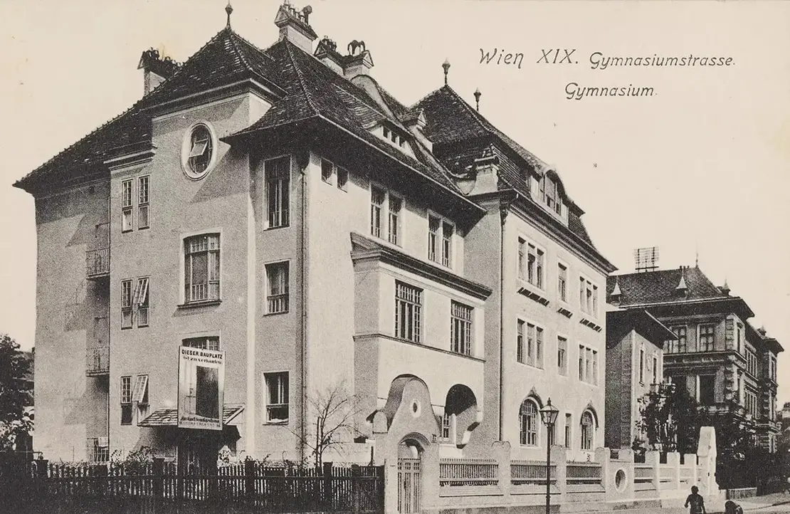 Das „Cottage-Lyzeum“ auf einer Postkarte, 1905-1909, Wien Museum