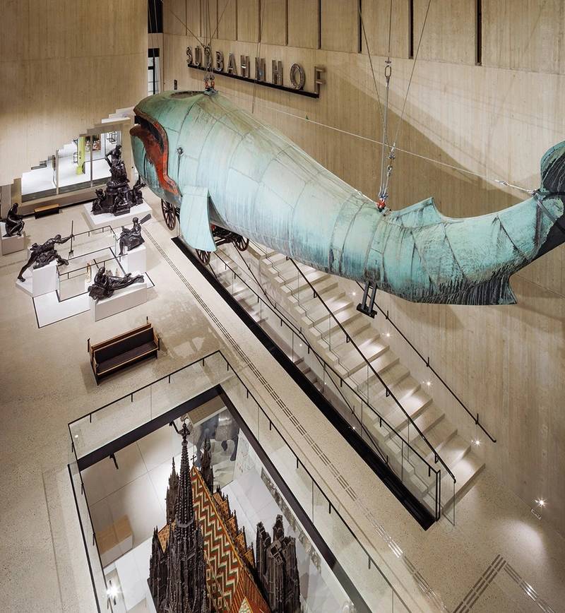 Wien Museum Neu, Halle | Foto: Lisa Rastl, Wien Museum  - Blick auf die Halle mit Großobjekten von oben