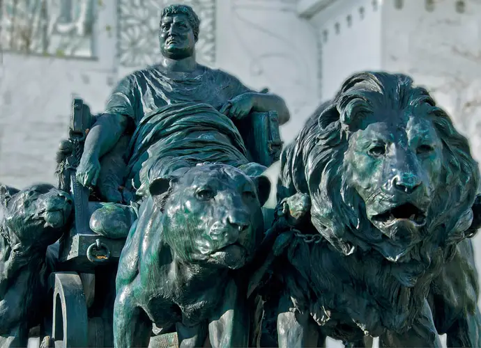 Marc-Anton-Gruppe vor der Wiener Secession, Foto: Gerhard Trumler / brandstaetter images / picturedesk.com