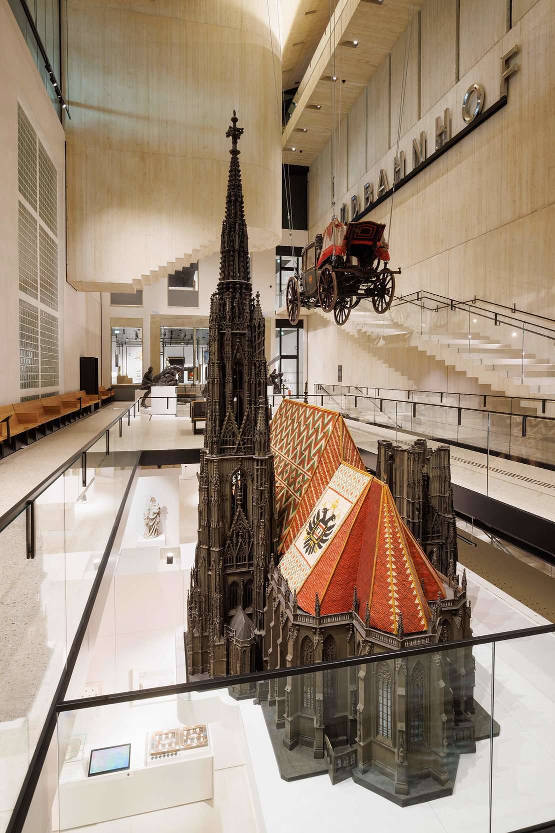 Hat keinen Blitzableiter: Das Stephansdom-Modell in der Dauerausstellung des Wien Museums, Foto: Lisa Rastl 