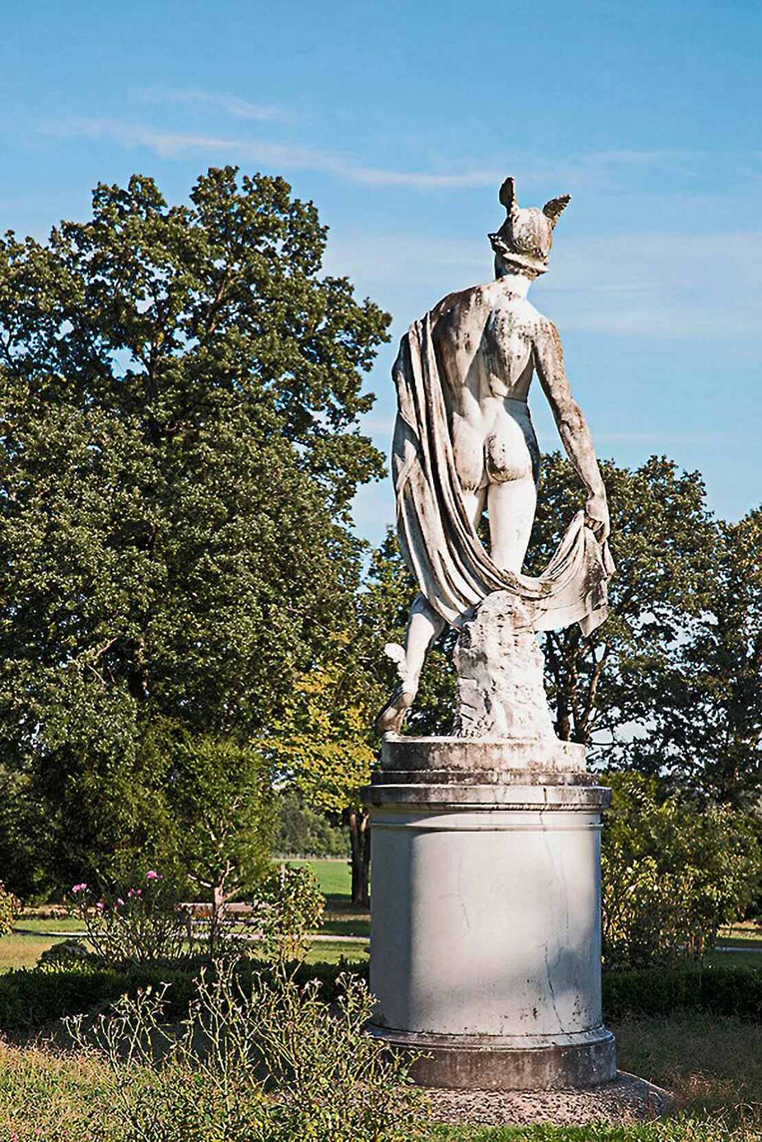 Ernst Herter: Hermes-Statue (vor der Hermesvilla), 1888, Foto: Lisa Rastl  