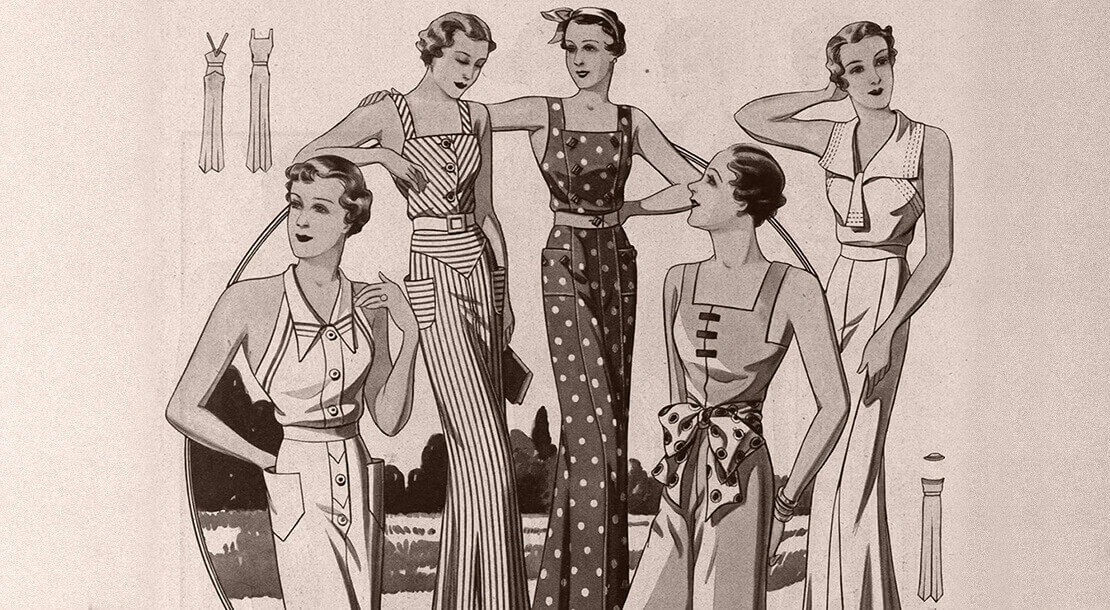 Damenpyjamas, aus: Wiener Perfekt Mode, H. 137/1934, Quelle: Anno/ÖNB