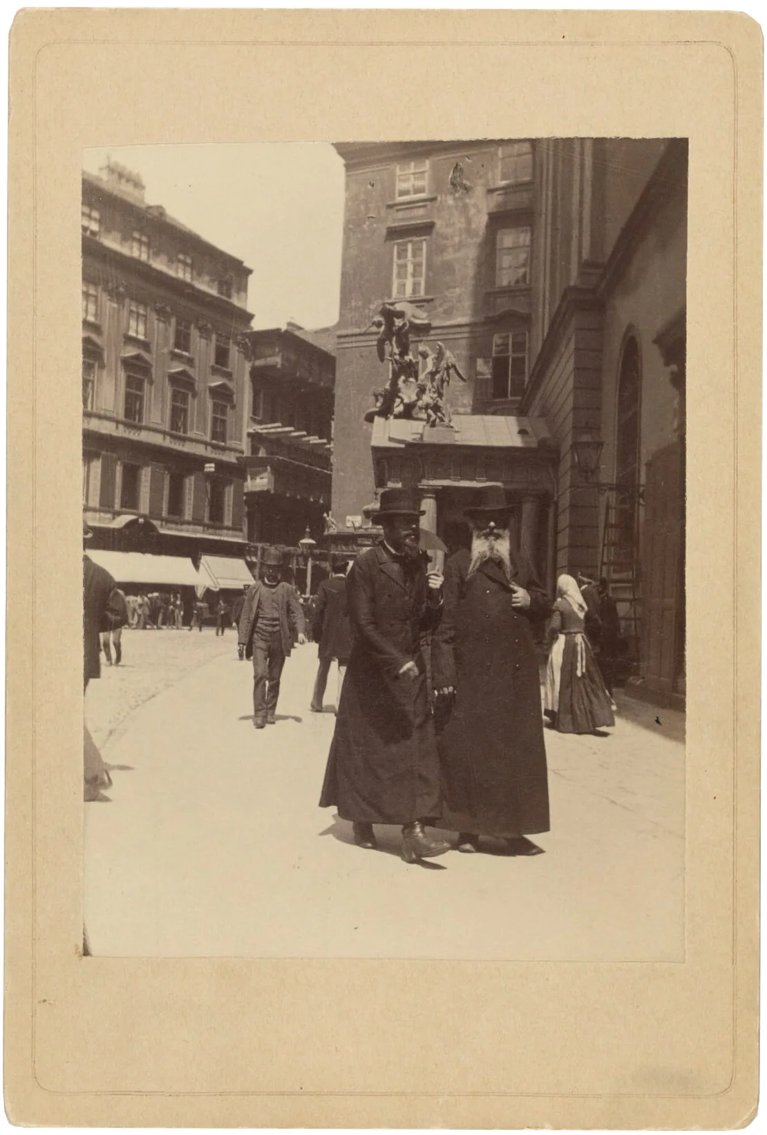 Emanuel Wähner: Orthode Juden vor der Michaelerkirche, um 1881, Wien Museum  