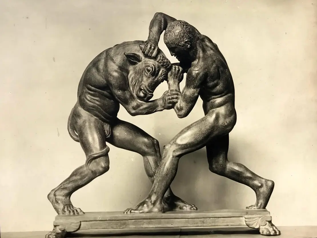 Josef Müllner: Theseus und Minotaurus für Karl Wittgenstein, 1905, Stadtarchiv Baden  