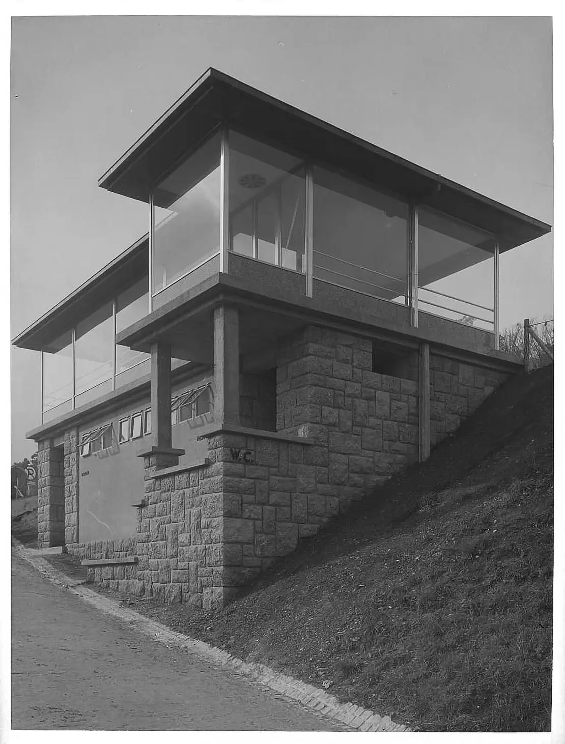 Martin Gerlach jun.: Kahlenberg, Wartehäuschen und WC-Anlagen, 1936, Wien Museum