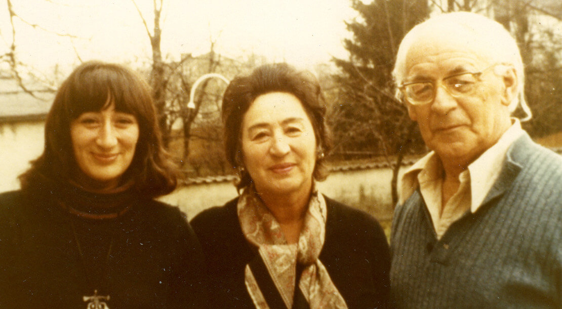 Hilde Spiel und Peter de Mendelssohn mit ihrer Tochter Christine Shuttleworth, 1960er Jahre, Foto: privat 