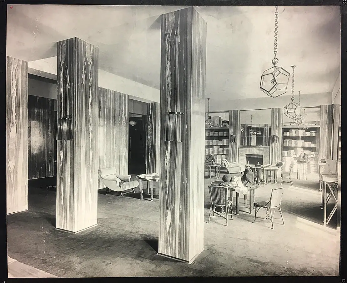 Herrenmodensalon Kniže, Paris (1927/28), Vergrößerung einer Fotografie von Martin Gerlach jun., Wien Museum  