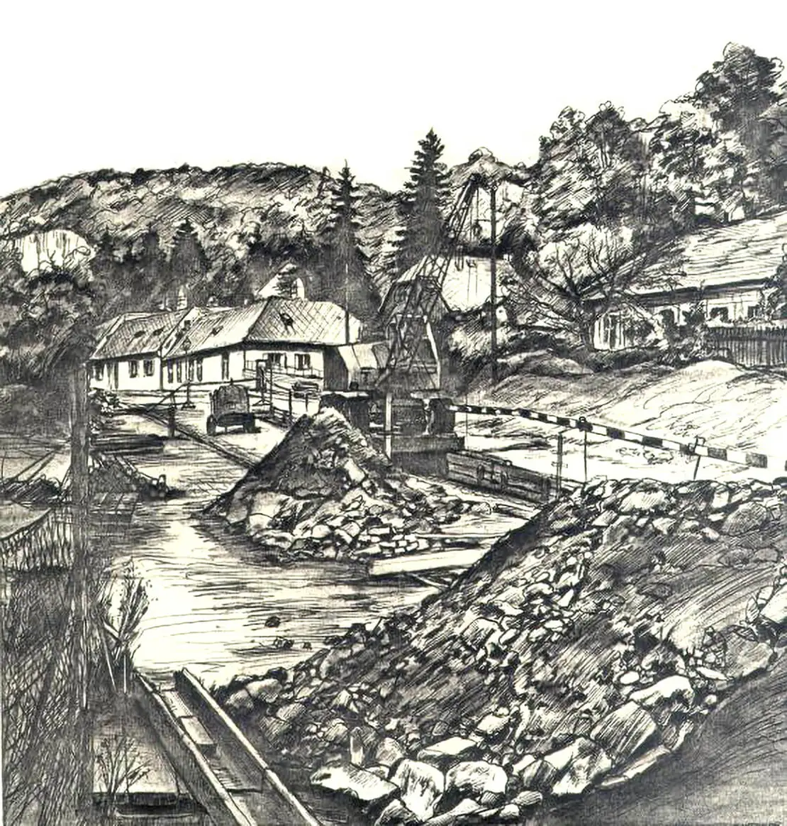 Kurt Werner: Überwölbung des Erbsenbaches in Sievering, 1966, Wien Museum