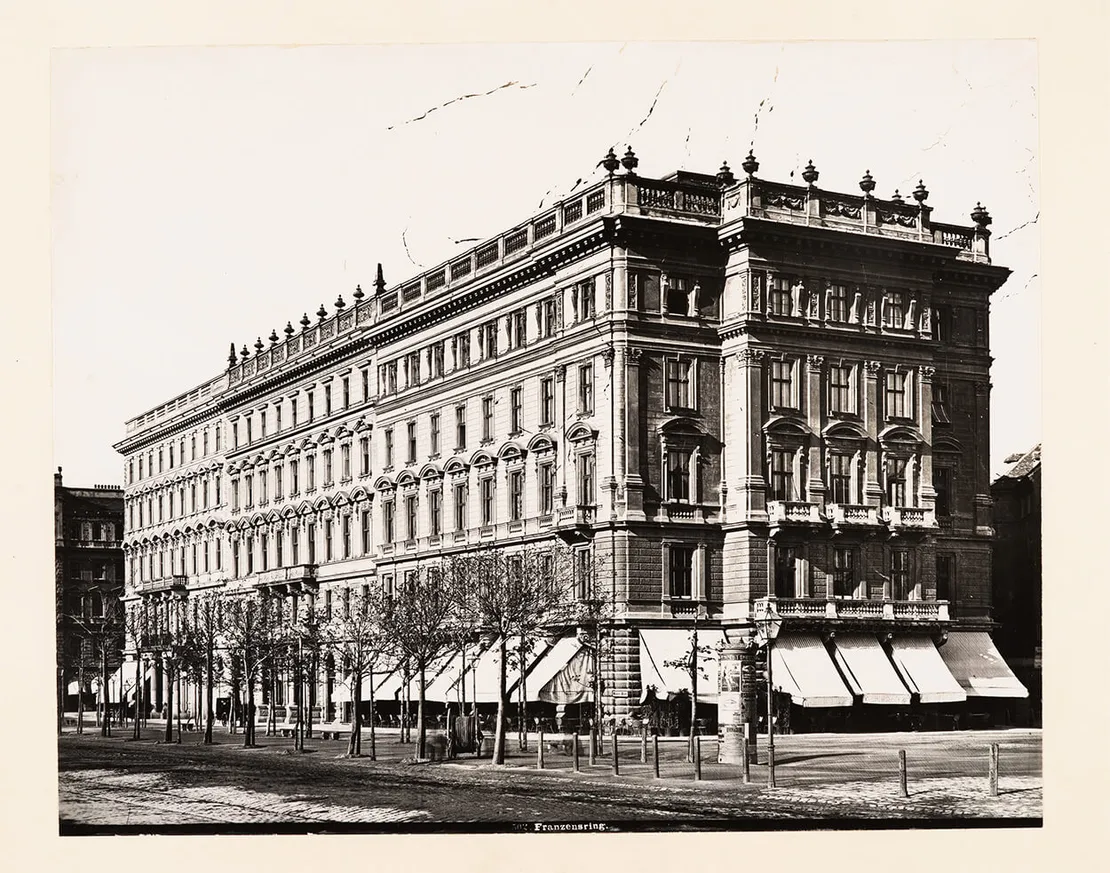 Universitätsring 4-8, Café Landtmann im Palais Lieben-Auspitz, um 1890. TimTom, Wien Museum  