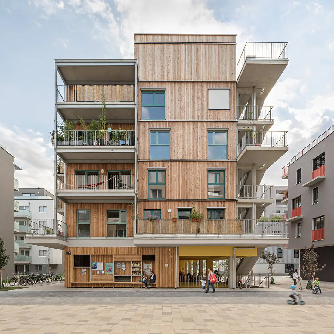 10., Bloch-Bauer-Promenade 22, Wohnprojekt „Gleis 21“ (einszueins architektur), Foto: Hertha Hurnaus, 2020