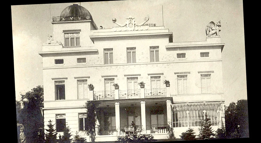 Die Villa auf der Hohen Warte 29, um 1910, Atelier Julius Weiner, Wien, Quelle: Wikimedia Commons  