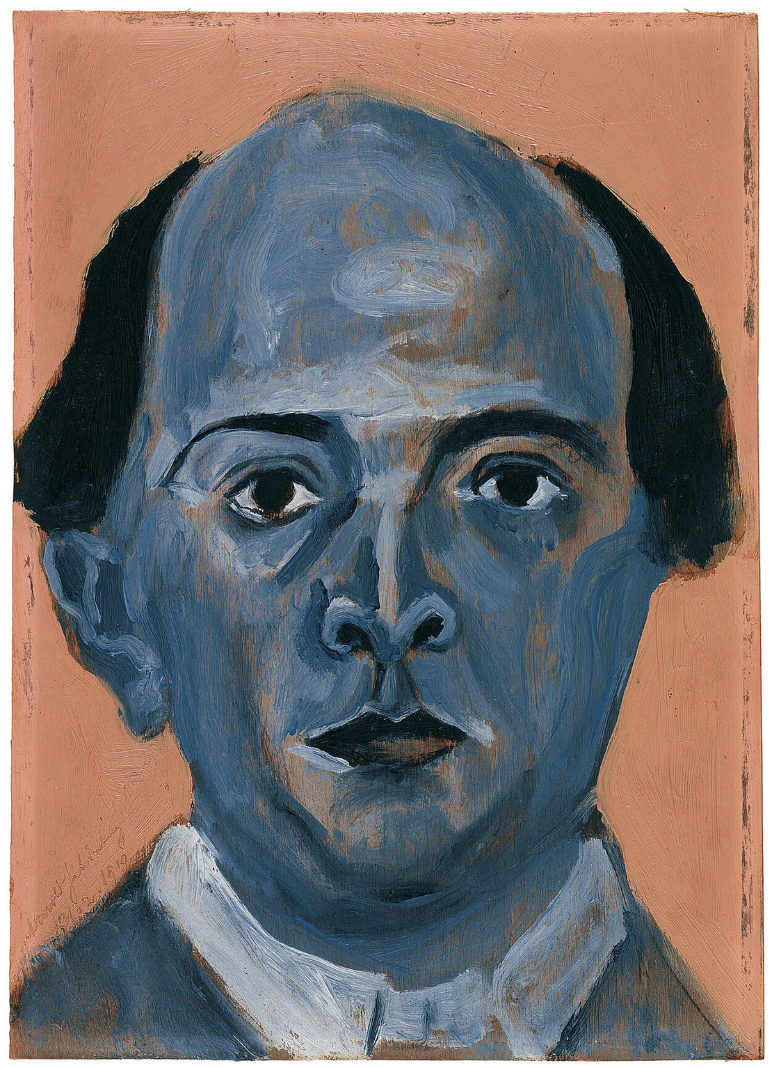 Arnold Schönberg: Blaues Selbstportrait, 1910, Catalogue raisonné 11, Arnold Schönberg Center, Wien 